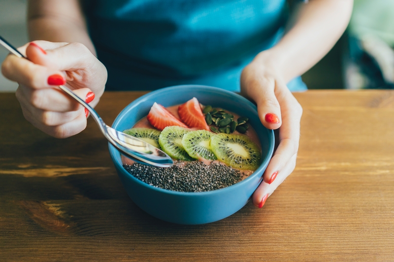 graines de chia pour le petit-déjeuner